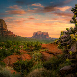 Arizona Road Trip Guide 2026 digital PDF featuring Grand Canyon, Sedona, Page, Horseshoe Bend, Antelope Canyon, Saguaro, Route 66, hiking, and family travel tips