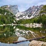 Rocky Mountain National Park guide featuring Bear Lake, Trail Ridge Road, alpine lakes, wildlife, hikes, timed entry, and family travel tips